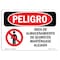Signmission OSHA Danger, Chemical Storage Area Keep Out Spanish, 10in X 7in Decal, OS-DS-D-710-LS-1062 OS-DS-D-710-LS-1062 - alternate 1
